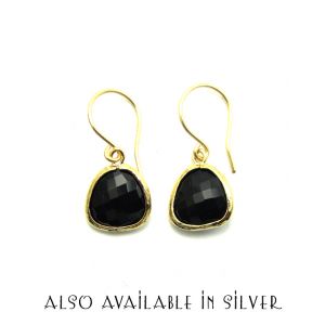 Jet Black Jewel Earrings