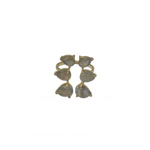 Gold Vermeil Labradorite Ring