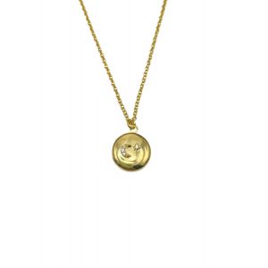 Crystal Moon & Star Locket Necklace