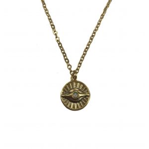 Opal Evil Eye Necklace 