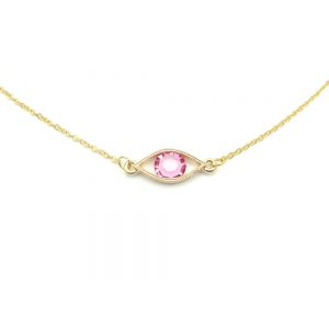 Pink Eye Necklace