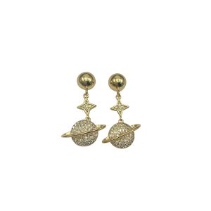 Crystal Star & Planet Stud Earrings