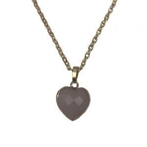 Rose Quartz Heart Necklace