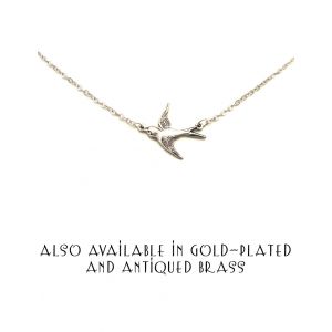 Single Flight Home Swallow Necklace