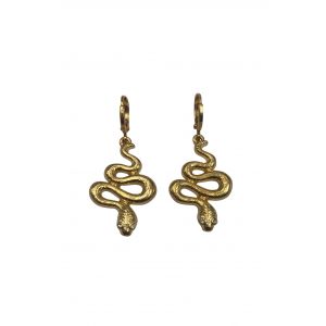 Snake Huggie Hoop Earrings
