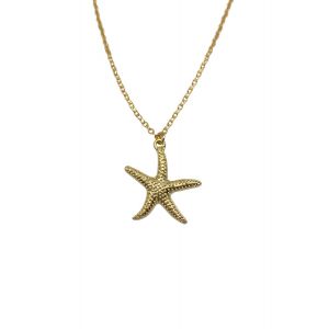 Gold Starfish Charm Necklace