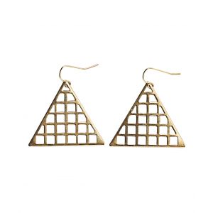 Triangle Grid Earrings