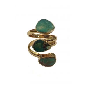 Turquoise Triple Stone Ring